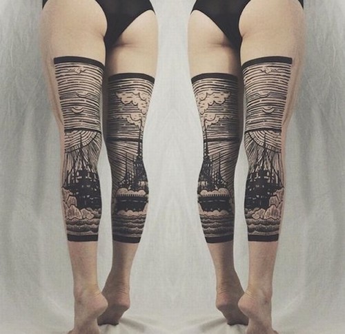 Dupla de artistas é especialista em tattoos que se completam