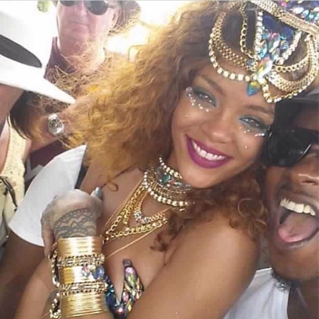 Rihanna no Carnaval em Barbados