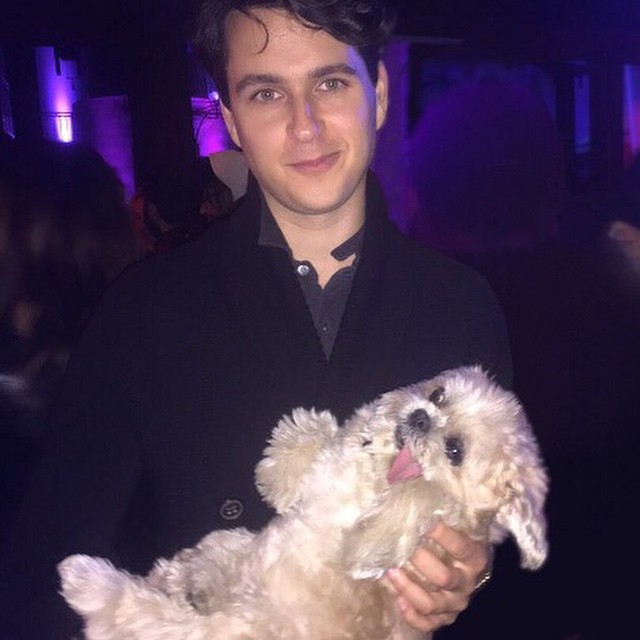 Com o Ezra Koenig, do Vampire Weekend