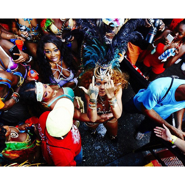 Rihanna no Carnaval em Barbados