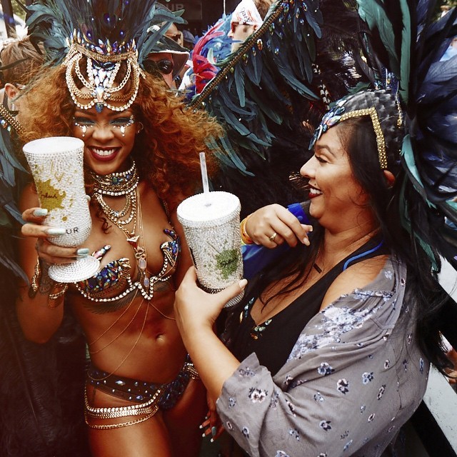 Rihanna no Carnaval em Barbados