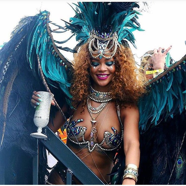 Rihanna no Carnaval em Barbados