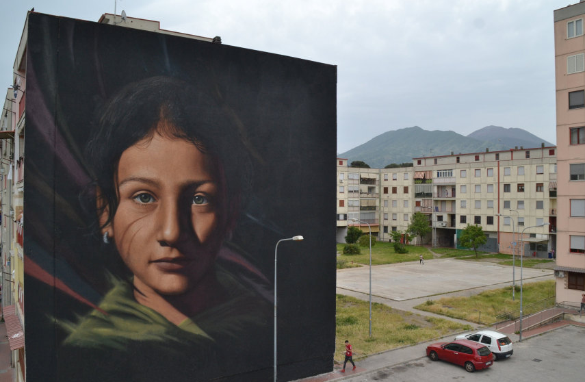 Italiano faz grafites hiper-realistas gigantes usando latas de spray