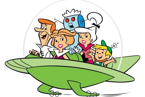 Ou ainda os futuristas Os Jetsons. George Jetson era o pai desastrado e desesperado para controlar a família