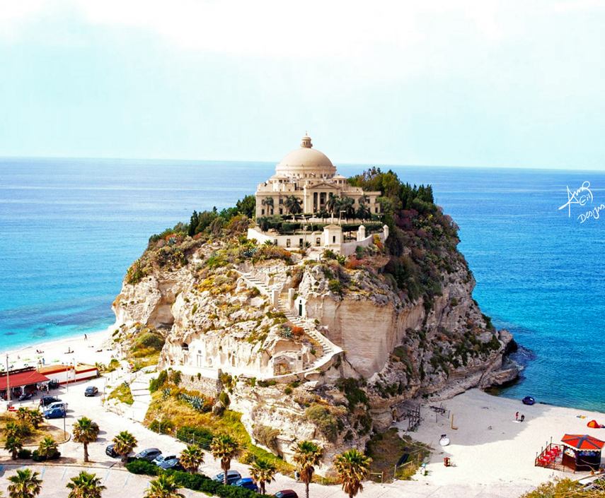 A Universidade do Cairo em Tropea, província de Vibo Valentia, na Itália