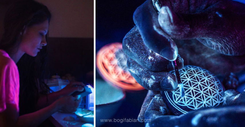 Húngara cria joias de cerâmica que brilham no escuro