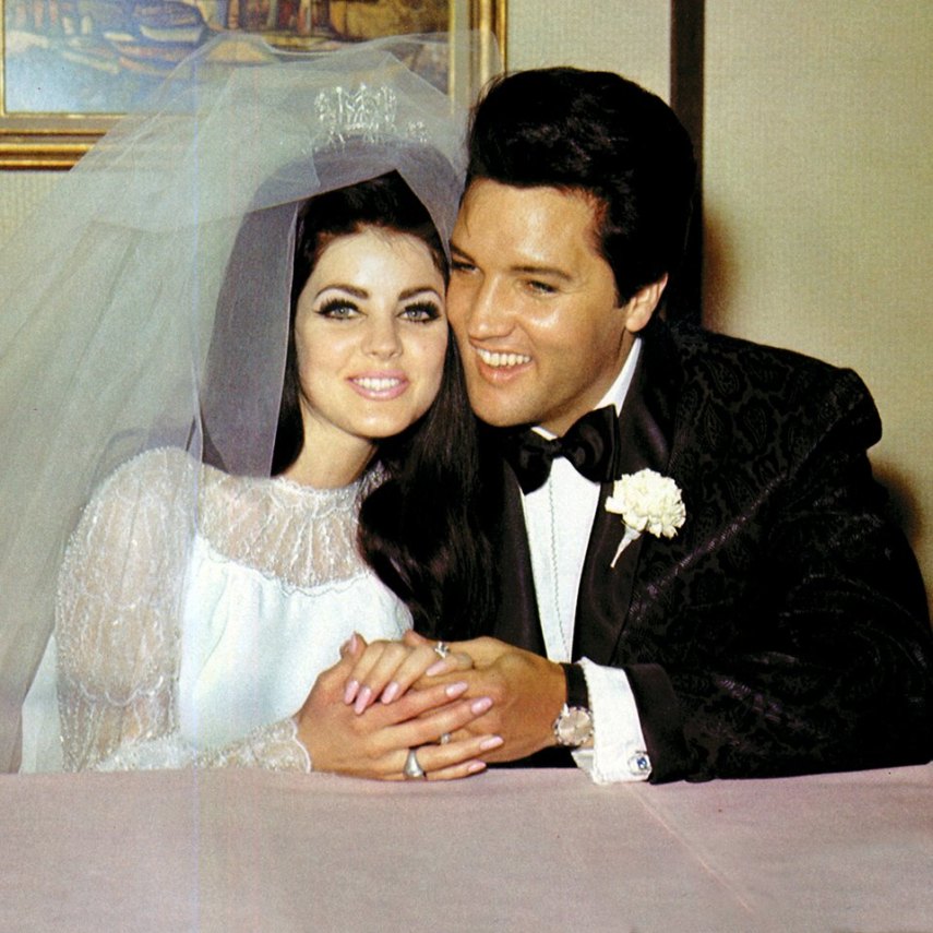 Elvis casando com Priscilla