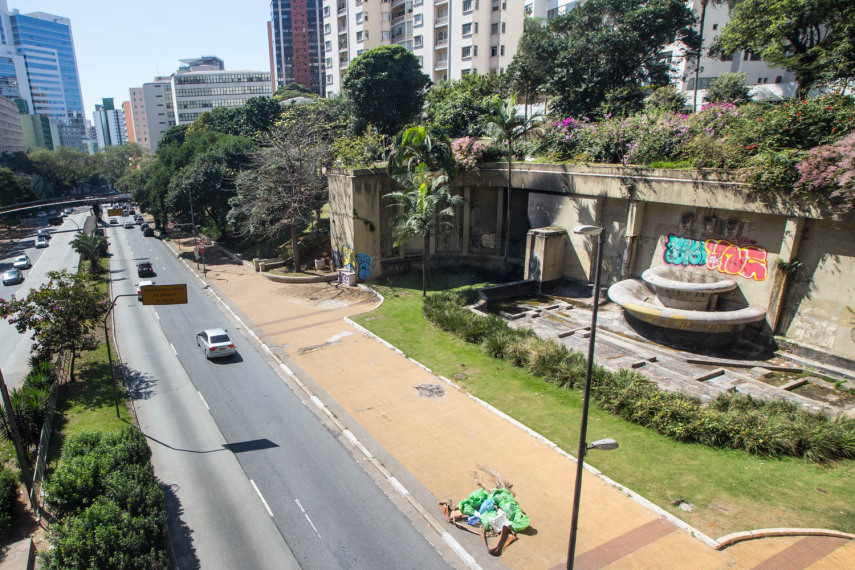 Esta é a vista de dentro do Mirante, que fica logo acima do túnel Daher Elias Cutait.