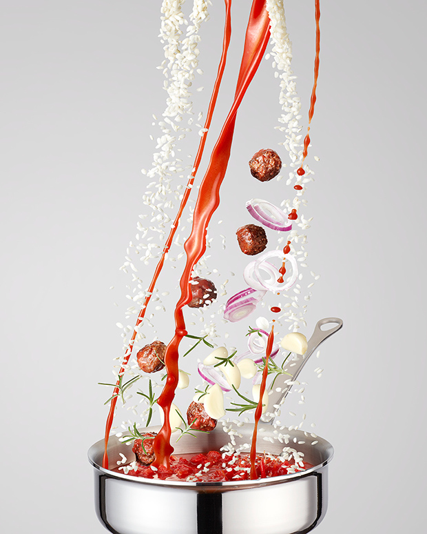 O fotógrafo Piotr Gregorczyk clicou a série de imagens Flying Food