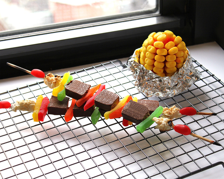 Jess Gaber, da Candy Cuisine, cria pratos doces disfarçados de pratos salgados