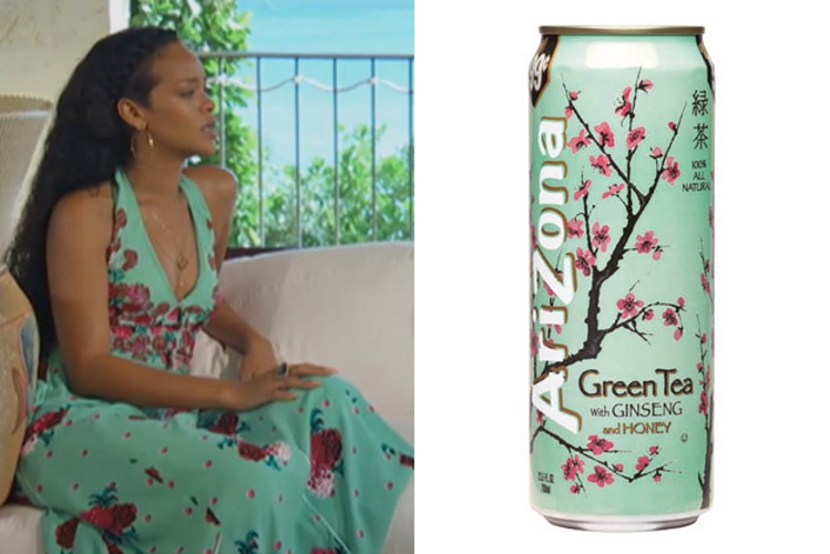 Rihanna versão comportada e uma lata de chá Arizona