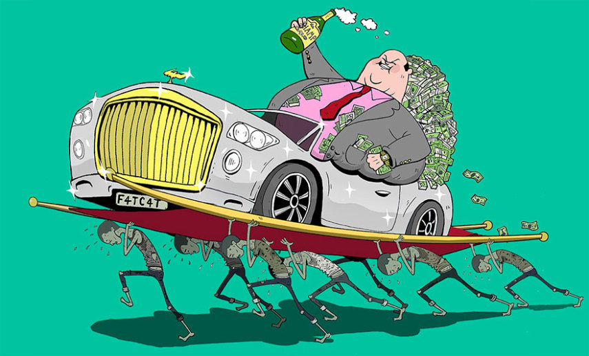 Ilustrador faz críticas à sociedade em série de ilustrações sinistras