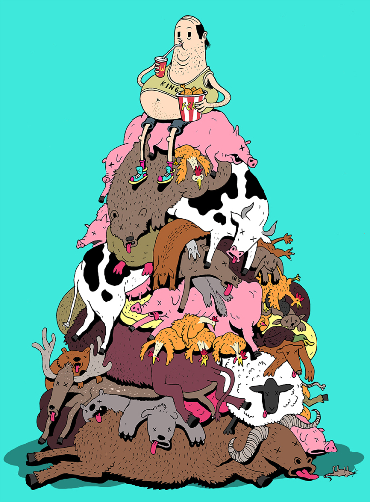 Ilustrador faz críticas à sociedade em série de ilustrações sinistras