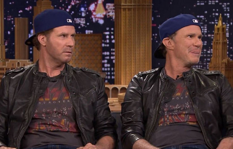 Will Ferrell, ator, e Chad Smith, batera do Red Hot Chilli Peppers