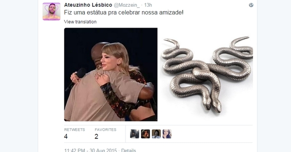 Homenagem da Tay pro Kanye, bem conveniente!