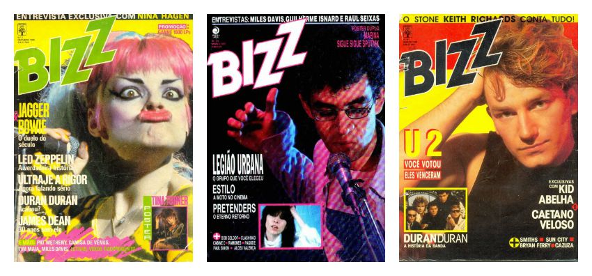 A revista Bizz marcou época, tornando-se a principal fonte de música, pop, rock e cultura musical, entre 1985 e 1995