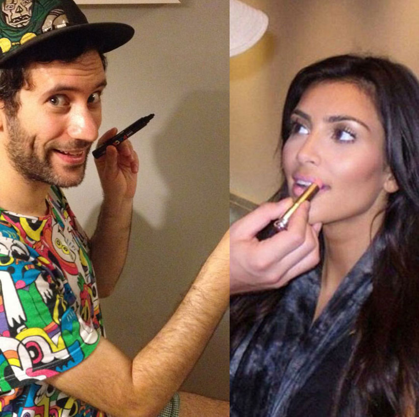 Artista inglês se inclui em fotos postadas por famosos no Instagram 