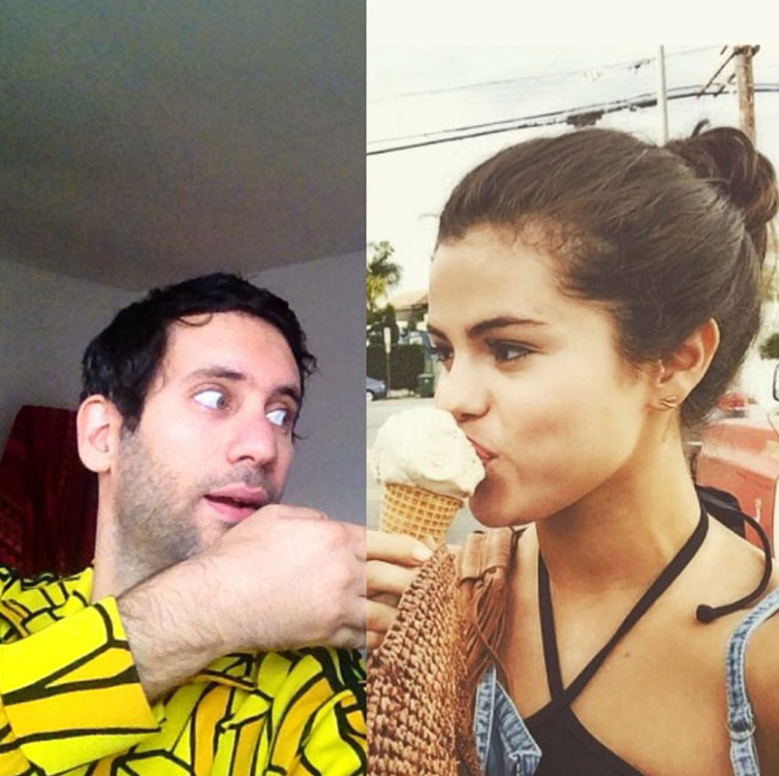 Artista inglês se inclui em fotos postadas por famosos no Instagram 