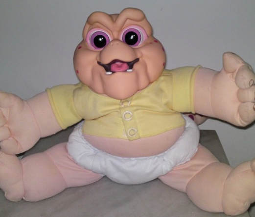 A versão do personagem também surgiu maior e em tecido para a criançada