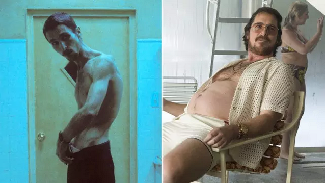 Oi, Christian Bale? Praticamente duas pessoas diferentes, primeiro em 