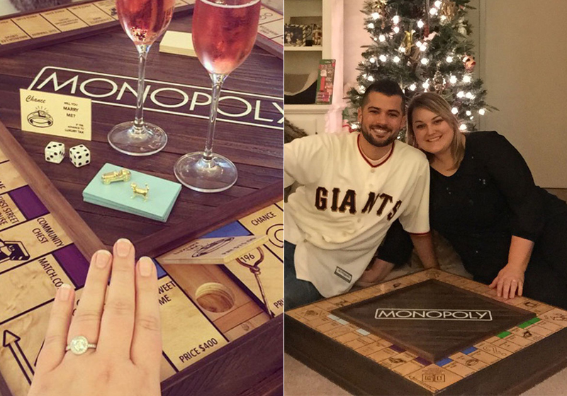 Justin Lebon criou um jogo especial para pedir a mulher em casamento