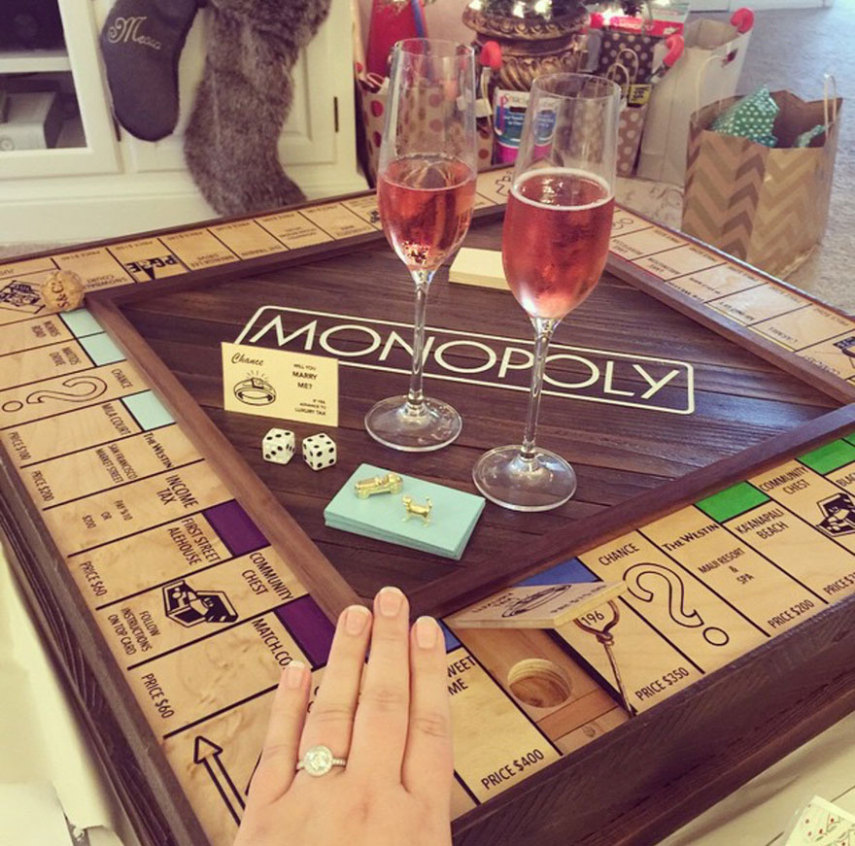 Justin Lebon criou um jogo especial para pedir a mulher em casamento