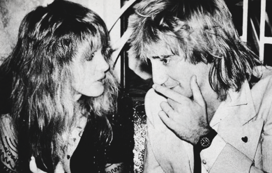 Novamente com Stevie Nicks, em 1974