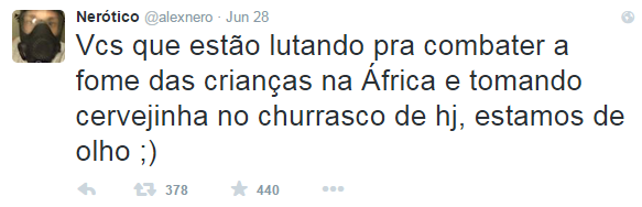 A gente é fiscal de gente incoerente sim, qualé?