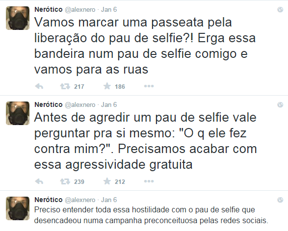 E no fim das contas todo mundo adora um bom pau de selfie, vai!