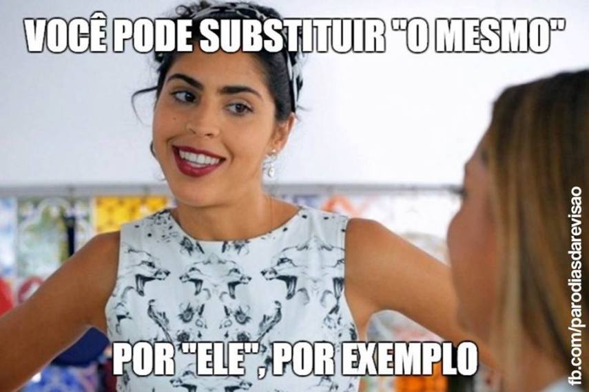 Substituição gramatical também pode, por que não?