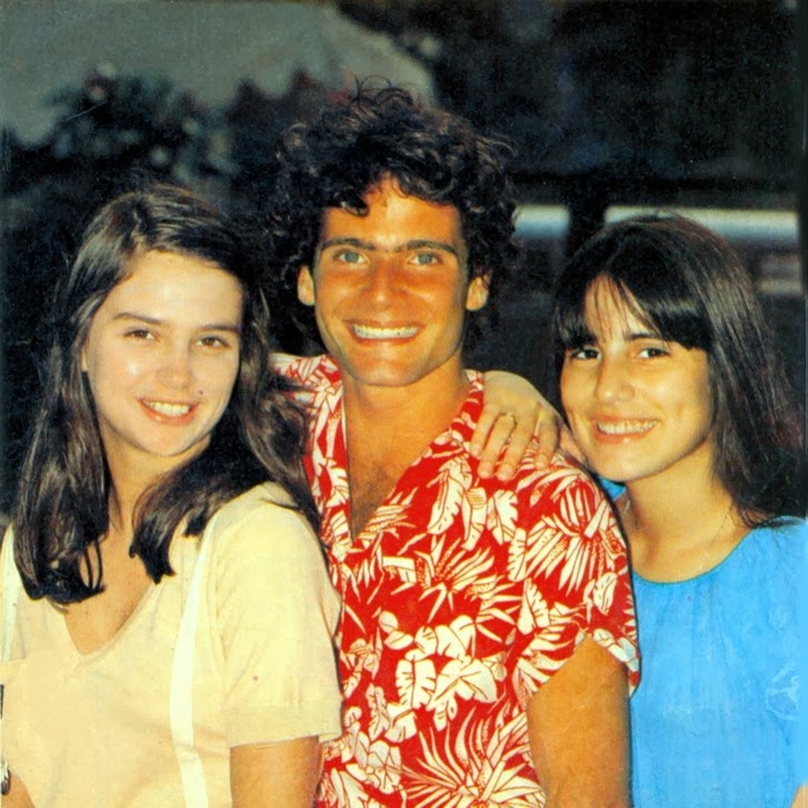 O triângulo amoroso jovem era formado por Vera, Beto e Marisa (Glória Pires)