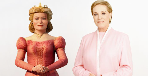 Julie também fez dublagens em alguns filmes de animação: em 2004 fez a voz da Rainha Lillian, a mãe da Princesa Fiona (voz de Cameron Diaz) no blockbuster animado Shrek 2