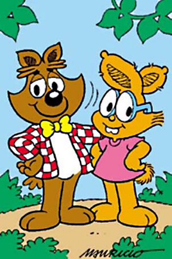 Que tinha vários personagens, como o Raposão e o Compadre Coelho (pai de centenas de coelhinhos)
