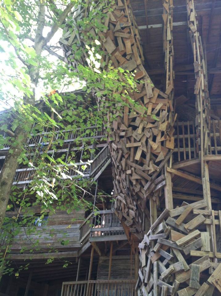 Horace Burgess passou 15 anos construindo sua casa na árvore, que recebia cultos