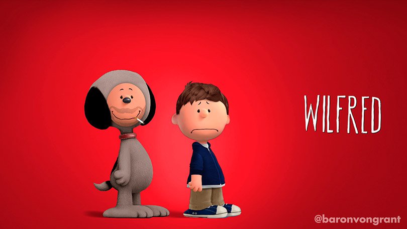 Artista recria personagens de séries como se eles fossem da turma do Snoopy