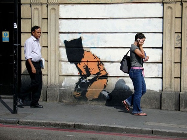Nick Stern recriou grafites famosos de Banksy