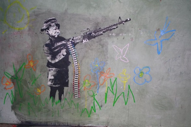 Nick Stern recriou grafites famosos de Banksy