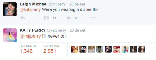 Mas Katy preferiu manter o ~mistério~