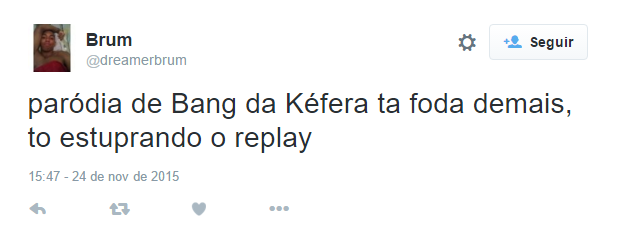 YouTuber fez paródia de Bang e internautas se dividiram na hora de opinar no Twitter