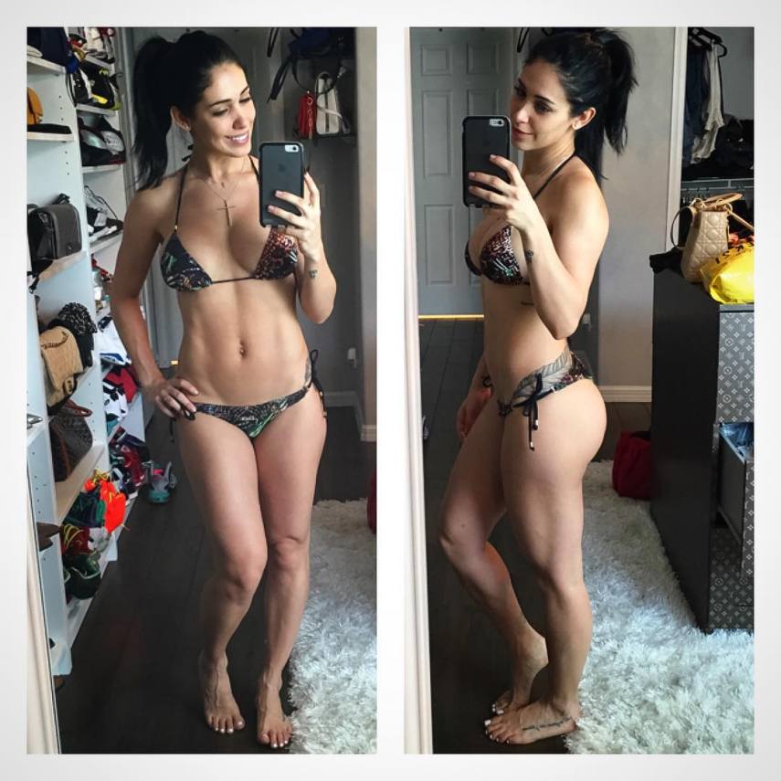 Bella Falconi é a musa fitness. Esse corpitcho aí é ela 11 semanas após dar à luz. Poderosa, né?