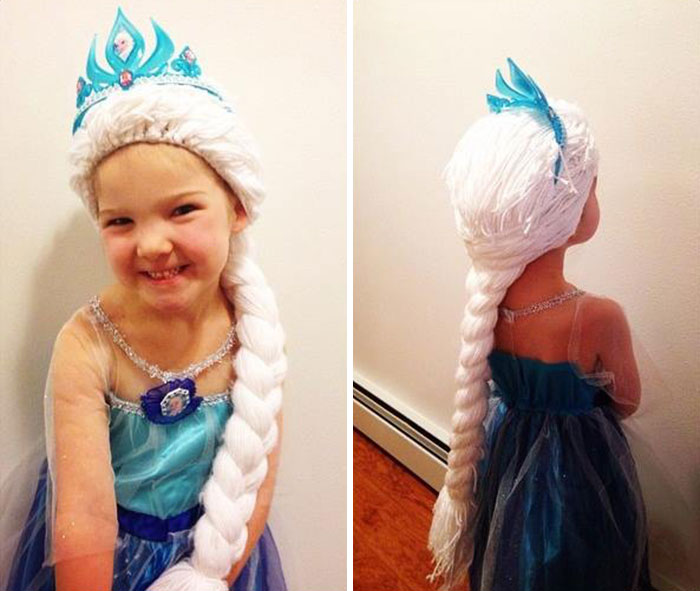 A peruca da princesa Frozen é uma das favoritas