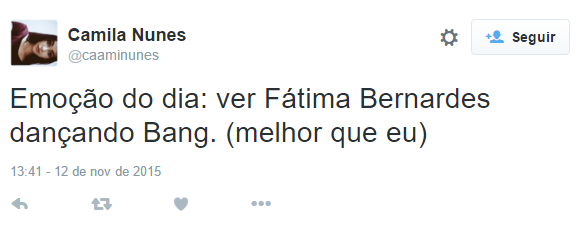 Internautas ficaram espantados com a performance de Fátima Bernardes dançando 'Bang', de Anitta, no Encontro.