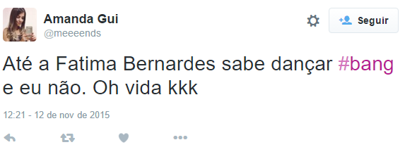Internautas ficaram espantados com a performance de Fátima Bernardes dançando 'Bang', de Anitta, no Encontro.