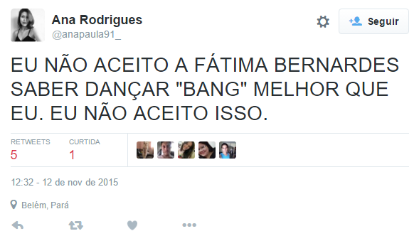 Internautas ficaram espantados com a performance de Fátima Bernardes dançando 'Bang', de Anitta, no Encontro.