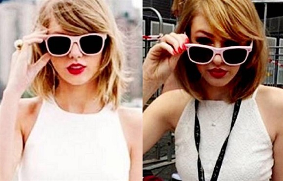  Olivia Sturgiss, a jovem britânica de 19 anos, se passa por Taylor Swift fácil.
