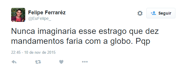 Fãs da TV Record e da novela 'Os Dez Mandamentos' tomaram conta do Twitter na noite dessa terça-feira