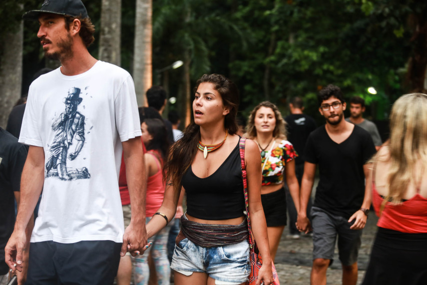 Público aproveitou a primeira edição do festival Mimo no Parque Lage, no Rio de Janeiro