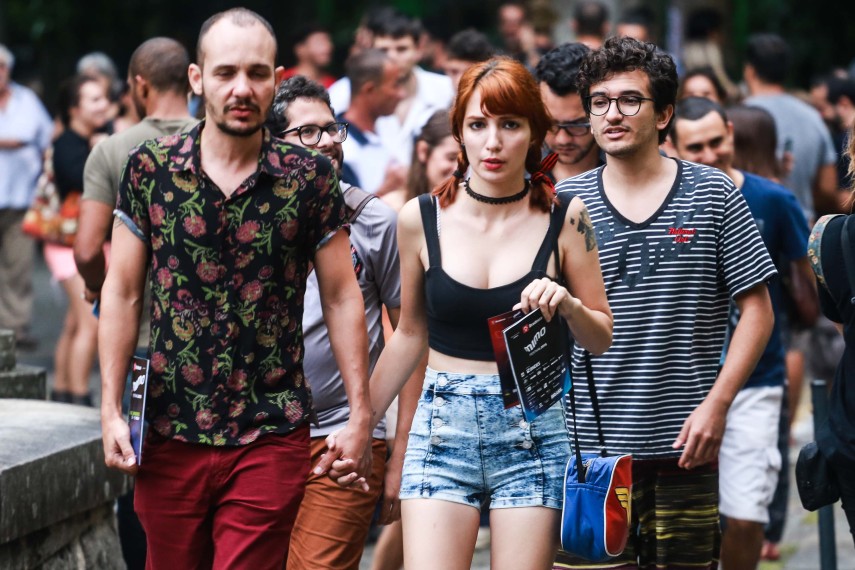 Público aproveitou a primeira edição do festival Mimo no Parque Lage, no Rio de Janeiro