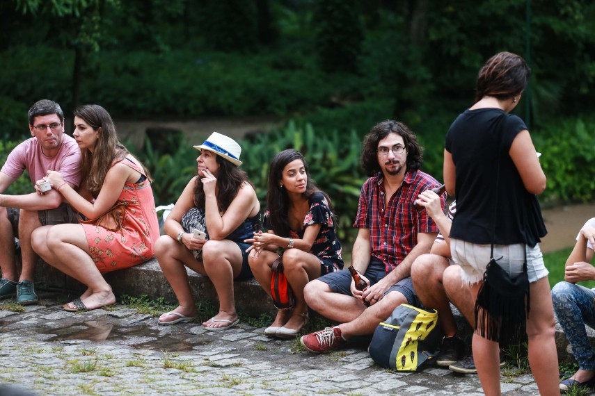 Público aproveitou a primeira edição do festival Mimo no Parque Lage, no Rio de Janeiro