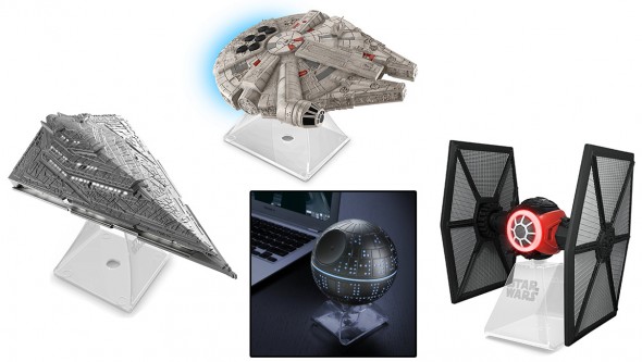 Pode ser uma Tie Fighter, Millennium Falcon ou a Estrela da Morte. Todo mundo gosta de caixinhas de som e essas são muito legais. Em média, custam US$ 50 na Amazon.